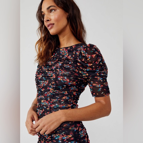 NWT $168 Free People Brielle Twilight Combo Midi Dress XS, S, M - Picture 17 of 17